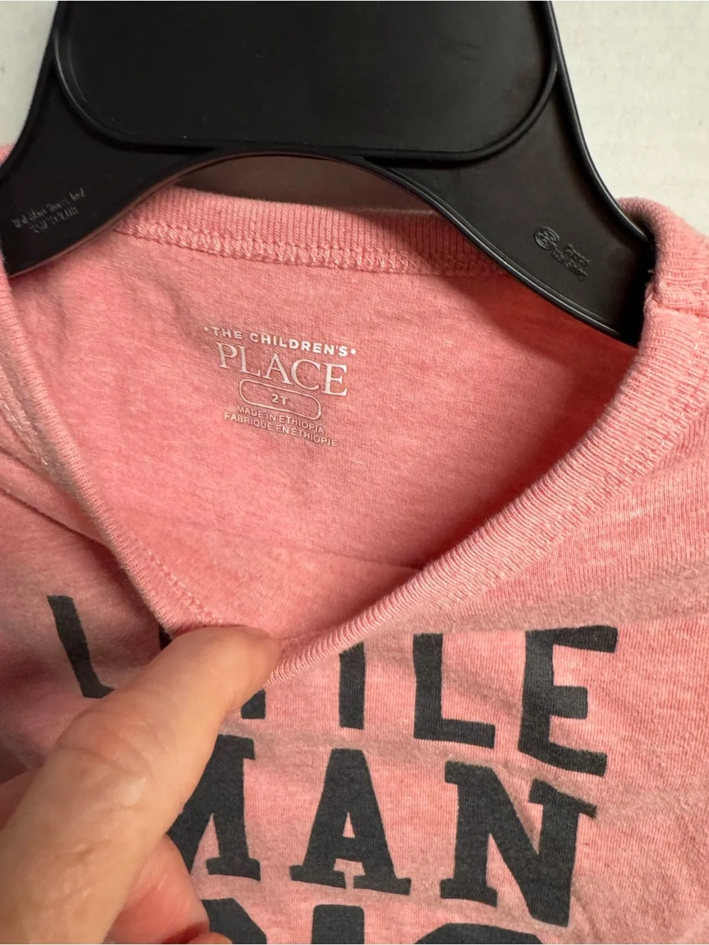 The Children's Place Little Man Big Plans Tee - Pink/Rose